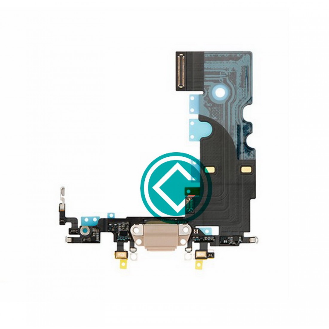Apple iPhone 8 Charging Port Flex Cable Gold - Cellspare